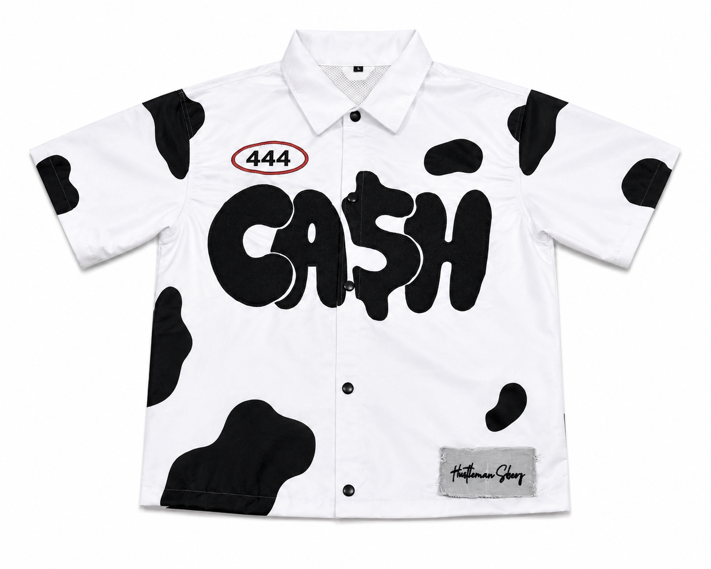 Ca$h Cow Short Sleeve Wind Breaker  - White