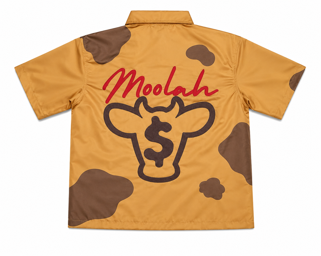 Ca$h Cow Short Sleeve Wind breaker - Camel