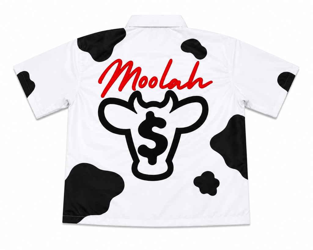 Ca$h Cow Short Sleeve Wind Breaker  - White