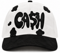 Ca$h Cow Suede Snapback - White